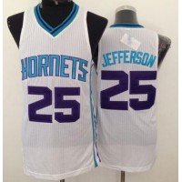 Revolution 30 Charlotte Hornets #25 Al Jefferson White Stitched NBA Jersey