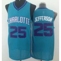 Revolution 30 Charlotte Hornets #25 Al Jefferson Light Blue Stitched NBA Jersey