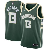 Nike Milwaukee Bucks #13 Malcolm Brogdon Green NBA Swingman Icon Edition Jersey
