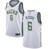 Nike Milwaukee Bucks #6 Eric Bledsoe White NBA Swingman Association Edition Jersey