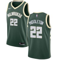Nike Milwaukee Bucks #22 Khris Middleton Green NBA Swingman Icon Edition Jersey