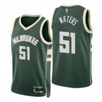 Nike Milwaukee Bucks #51 Tremont Waters Green Men's 2021-22 NBA 75th Anniversary Diamond Swingman Jersey - Icon Edition