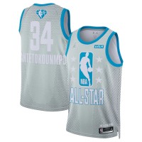 Milwaukee Bucks #34 Giannis Antetokounmpo Jordan Brand 2022 NBA All-Star Game Swingman Jersey - Gray
