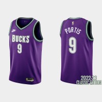 Milwaukee Milwaukee Bucks #9 Bobby Portis Purple Men's Nike NBA 2022-23 Classic Edition Jersey