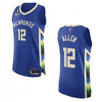 Milwaukee Milwaukee Bucks #12 Grayson Allen Nike Royal 2022-23 Authentic Jersey - City Edition