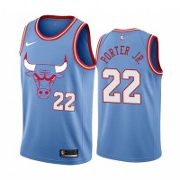 Nike Chicago Bulls #22 Otto Porter Jr. Men's Unveil 2019-20 City Edition Swingman NBA Jersey Blue