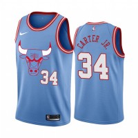 Nike Chicago Bulls #34 Wendell Carter Jr. Men's Unveil 2019-20 City Edition Swingman NBA Jersey Blue