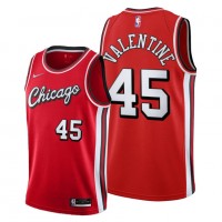 Chicago Chicago Bulls #45 Denzel Valentine Men's 2021-22 City Edition Red NBA Jersey