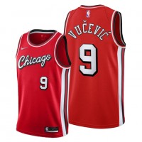 Chicago Chicago Bulls #9 Nikola Vucevic Men's 2021-22 City Edition Red NBA Jersey
