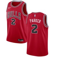 Nike Chicago Bulls #2 Jabari Parker Red NBA Swingman Icon Edition Jersey