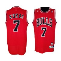 Chicago Bulls #7 Tony Kukoc Red Throwback Stitched NBA Jersey