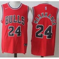 Nike Chicago Bulls #24 Lauri Markkanen Red NBA Swingman Icon Edition Jersey