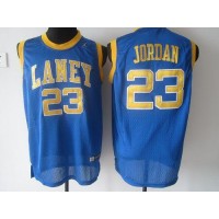 Chicago Bulls #23 Michael Jordan Blue Laney High School Classic Stitched NBA Jersey