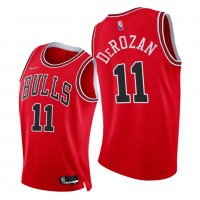 Nike Chicago Bulls #11 Demar Derozan Men's 2021-22 75th Diamond Anniversary NBA Jersey Red