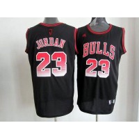 Chicago Bulls #23 Michael Jordan Black Stitched NBA Vibe Jersey