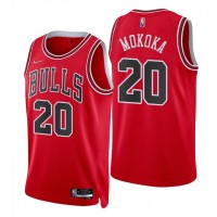 Nike Chicago Bulls #20 Adam Mokoka Red Men's 2021-22 NBA 75th Anniversary Diamond Swingman Jersey - Icon Edition
