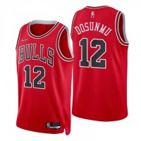 Nike Chicago Bulls #12 Ayo Dosunmu Red Men's 2021-22 NBA 75th Anniversary Diamond Swingman Jersey - Icon Edition