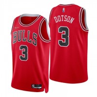 Nike Chicago Bulls #3 Devon Dotson Red Men's 2021-22 NBA 75th Anniversary Diamond Swingman Jersey - Icon Edition