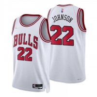 Nike Chicago Bulls #22 Alize Johnson White Men's 2021-22 NBA 75th Anniversary Diamond Swingman Jersey -  Association Edition
