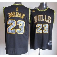 Chicago Bulls #23 Michael Jordan Black Electricity Fashion Stitched NBA Jersey