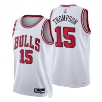 Nike Chicago Bulls #15 Ethan Tthompson White Men's 2021-22 NBA 75th Anniversary Diamond Swingman Jersey - Association Edition