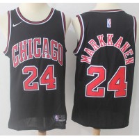 Nike Chicago Bulls #24 Lauri Markkanen Black NBA Swingman Statement Edition Jersey