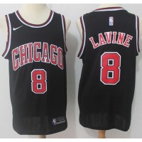 Nike Chicago Bulls #8 Zach LaVine Black NBA Swingman Statement Edition Jersey
