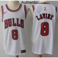 Nike Chicago Bulls #8 Zach LaVine White NBA Authentic Association Edition Jersey