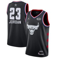 Chicago Bulls #23 Michael Jordan Black NBA Jordan Swingman 2019 All-Star Game Jersey