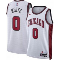 Chicago Chicago Bulls #0 Coby White Unisex Nike White 2022-23 Swingman Jersey - City Edition