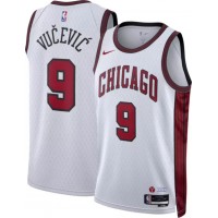 Chicago Chicago Bulls #9 Nikola Vucevic Unisex Nike White 2022-23 Swingman Jersey - City Edition