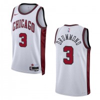 Chicago Chicago Bulls #3 Andre Drummond Unisex Nike White 2022-23 Swingman Jersey - City Edition