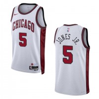 Chicago Chicago Bulls #5 Derrick Jones Jr. Unisex Nike White 2022-23 Swingman Jersey - City Edition