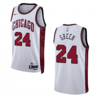 Chicago Chicago Bulls #24 Javonte Green Unisex Nike White 2022-23 Swingman Jersey - City Edition