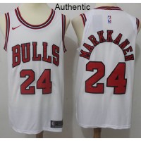 Nike Chicago Bulls #24 Lauri Markkanen White NBA Authentic Association Edition Jersey