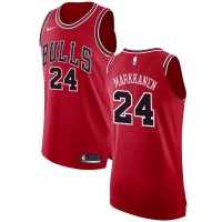 Nike Chicago Bulls #24 Lauri Markkanen Red NBA Authentic Icon Edition Jersey