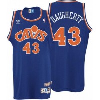 Cleveland Cavaliers #43 Brad Daugherty Blue CAVS Throwback Stitched NBA Jersey