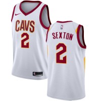 Nike Cleveland Cavaliers #2 Collin Sexton White NBA Swingman Association Edition Jersey