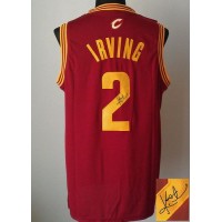 Revolution 30 Autographed Cleveland Cavaliers #2 Kyrie Irving Red Stitched NBA Jersey