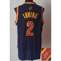 Revolution 30 Autographed Cleveland Cavaliers #2 Kyrie Irving Navy Blue Stitched NBA Jersey