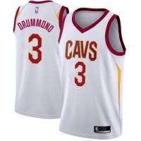 Nike Cleveland Cavaliers #3 Andre Drummond White NBA Swingman Association Edition Jersey