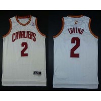 Cleveland Cavaliers #2 Kyrie Irving White Revolution 30 Stitched NBA Jersey