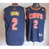 Cleveland Cavaliers #2 Kyrie Irving Navy Blue Revolution 30 Stitched NBA Jersey