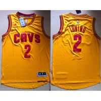 Cleveland Cavaliers #2 Kyrie Irving Yellow Alternate Stitched NBA Jersey