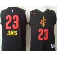 Cleveland Cavaliers #23 LeBron James Black New Fashion Stitched NBA Jersey
