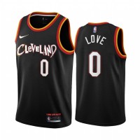Nike Cleveland Cavaliers #0 Kevin Love Black NBA Swingman 2020-21 City Edition Jersey