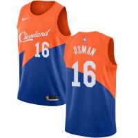 Nike Cleveland Cavaliers #16 Cedi Osman Blue NBA Swingman City Edition 2018/19 Jersey