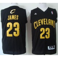 Cleveland Cavaliers #23 LeBron James Black Fashion Stitched NBA Jersey