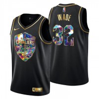 Cleveland Cleveland Cavaliers #32 Dean Wade Men's Golden Edition Diamond Logo 2021/22 Swingman Jersey - Black