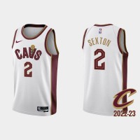 Nike Cleveland Cavaliers #2 Collin Sexton White Men's NBA 2022-23 Association Edition Jersey